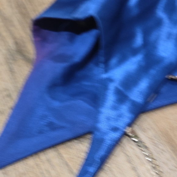 Vintage Royal Blue Maxi Dress - Picture 7 of 10